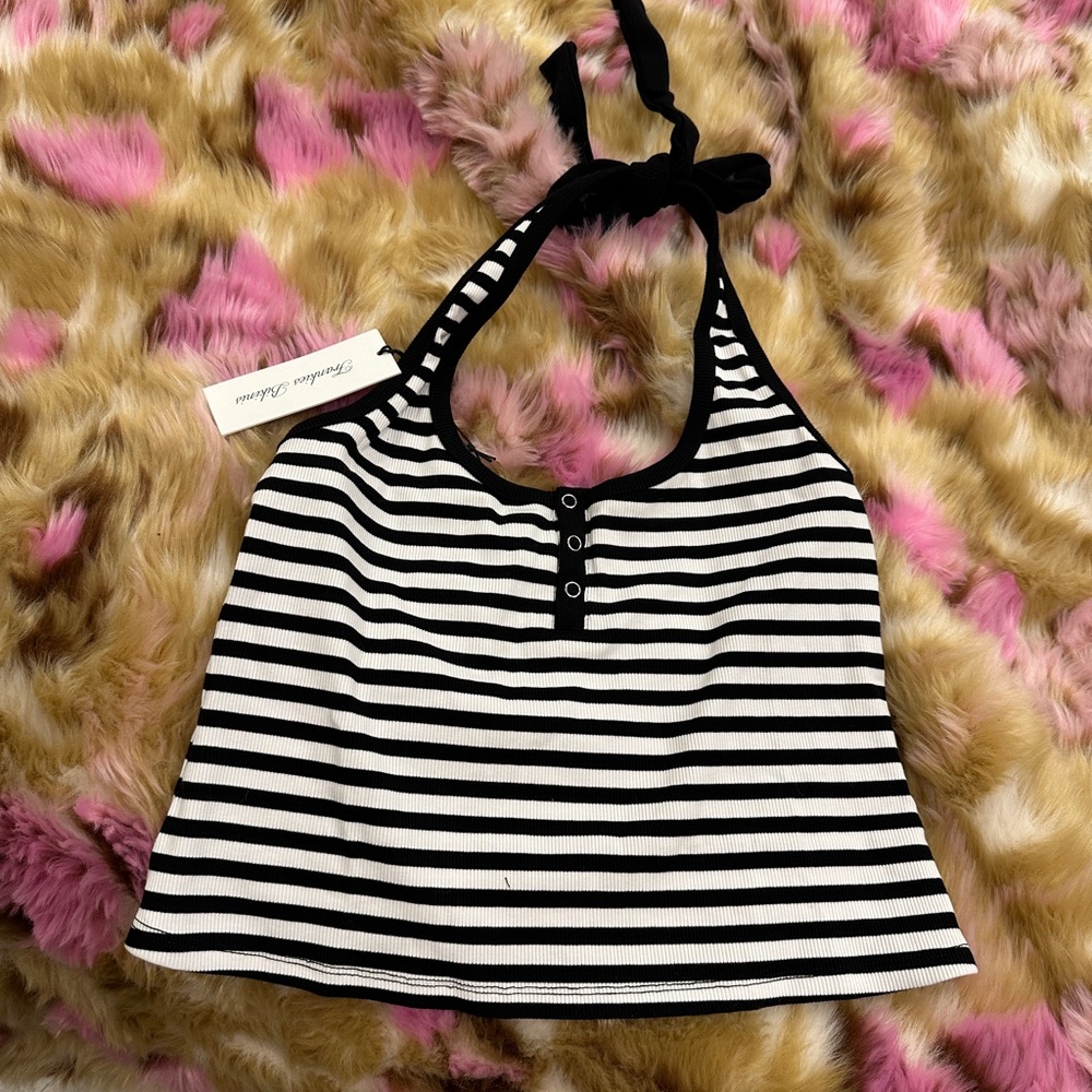 Frankie’s Bikinis Bambi rib halter tank - Picture 3 of 6